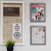 our press wall for massage