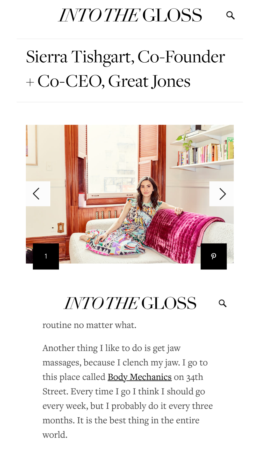 Into the gloss massage mention , this link open in new window