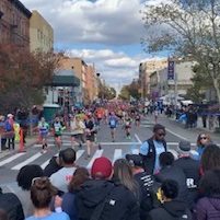 NYC Marathon at Marcus Garvey Park