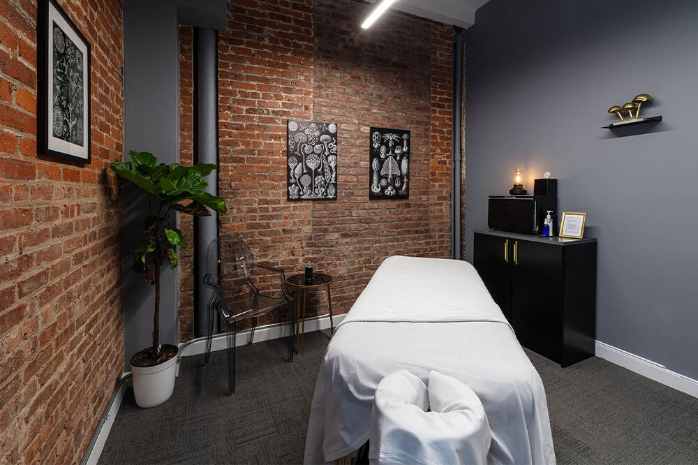 image of a massage room at our 54th street location