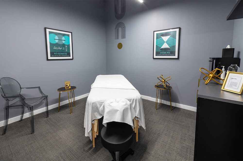 image of a massage room at our Columbus Circle 54th street location
